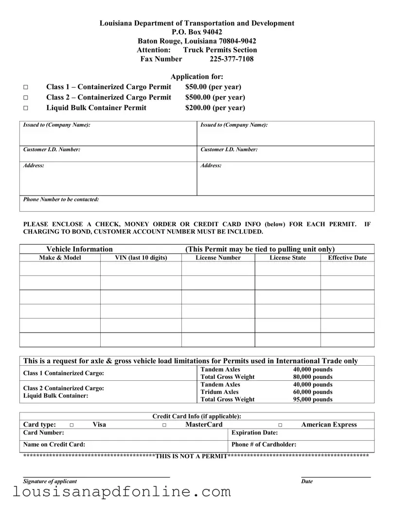 Free Harvest Season Permit Louisiana Form