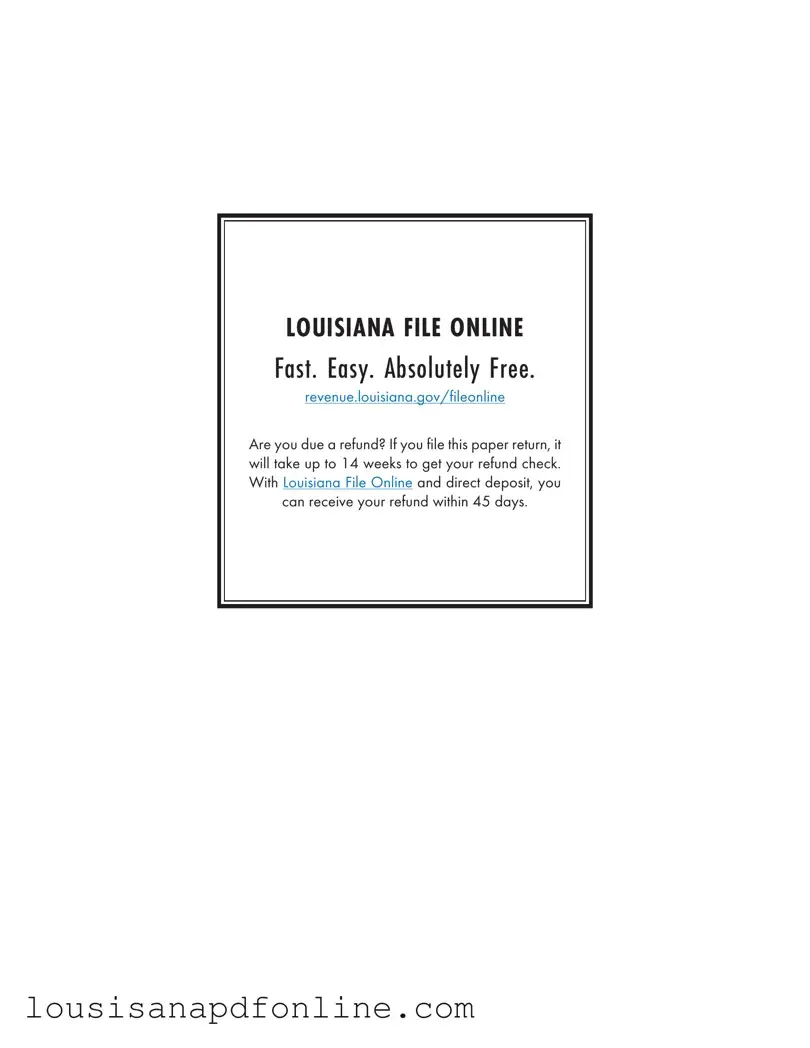 Free It 540 2D Louisiana Form