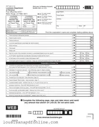Free Louisiana Cift 620 Form