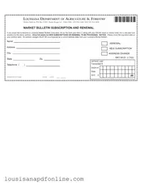 Free Louisiana Market Bulletin Form