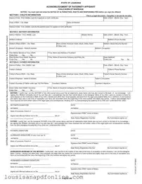 Free Louisiana Paternity Form