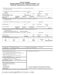 Free Ucc 1 Louisiana Form